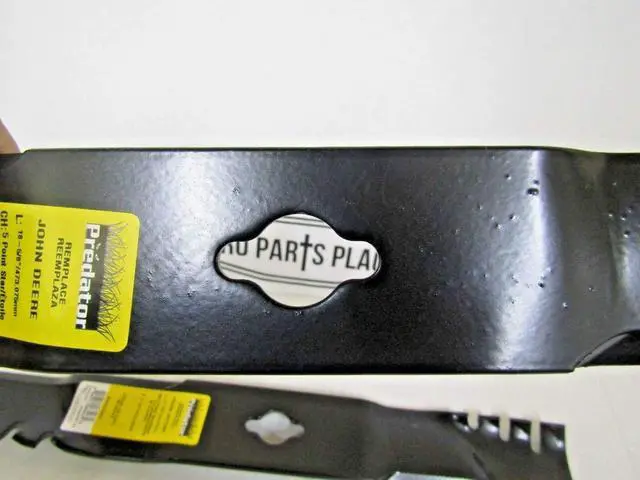 Alt view image 3 of 3 - 2 USA Mulching Blades for John Deere 36" Deck M12245 M122467 512385 c