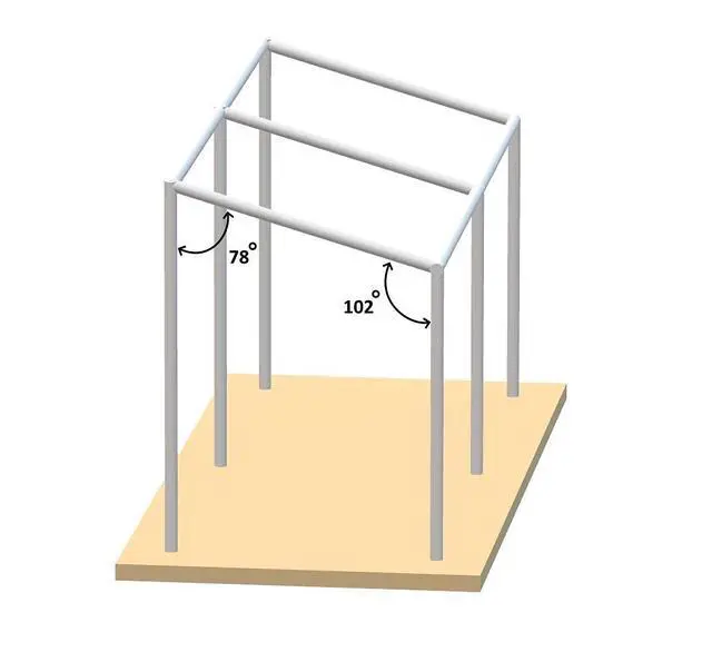 Alt view image 4 of 6 - GoodsZone Canopy Fittings Set 1-3/8" Slant roof Carport Gazebo Lean to Shed Frame Connectors Coupling, Full Set for 6, 8, 10 Legs, Without Poles (for 4 Legs)