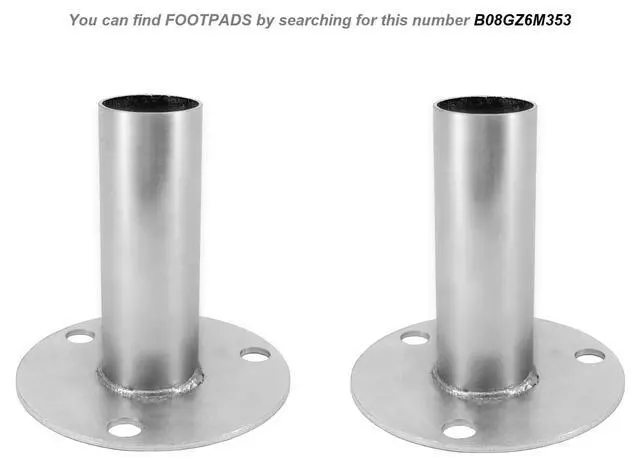 Alt view image 6 of 6 - GoodsZone Canopy Fittings Set 1-3/8" Slant roof Carport Gazebo Lean to Shed Frame Connectors Coupling, Full Set for 6, 8, 10 Legs, Without Poles (for 4 Legs)
