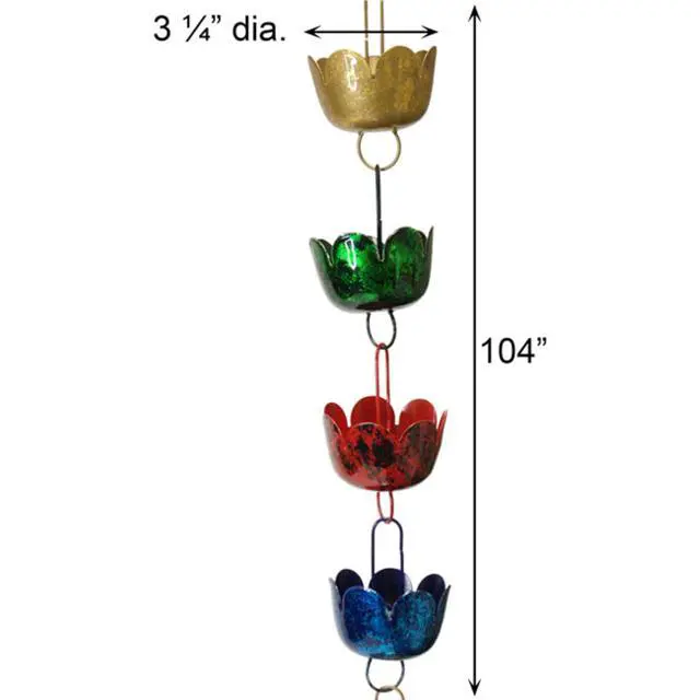 Alt view image 3 of 6 - ANCIENTRCLILMIR Lily Multicolor Rain Chainc, Unisex-Adult (Set of 1)