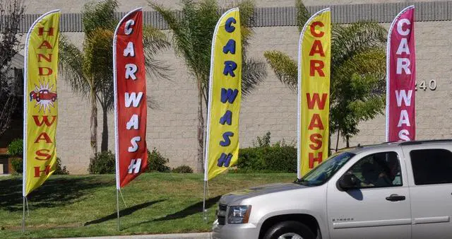 Alt view image 3 of 4 - BBQ Barbeque Advertising Feather Banner Swooper Flag Sign with Flag Pole Kit and Ground Stake