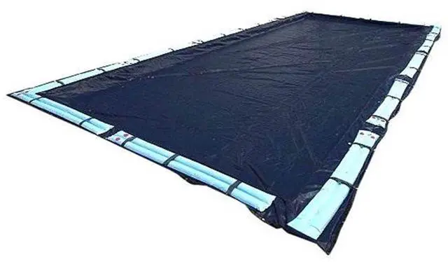 Main image of HYDROTOOLS Super Guard Heavy Duty Pool Cover For Above Ground Swimming Pools |21 X 37 FT Cover | Blue / Black | Water Tube Sleeves | UV Protected For 16X32 FT Rectangle Pools | CO82137R