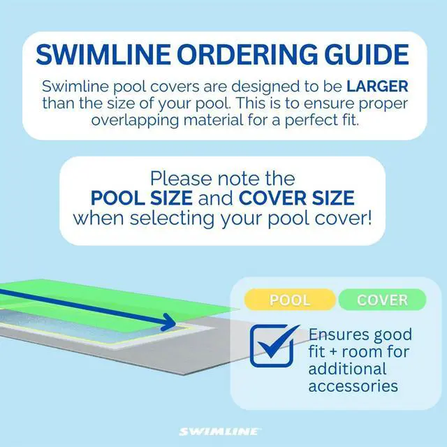 Alt view image 4 of 6 - HYDROTOOLS Super Guard Heavy Duty Pool Cover For Above Ground Swimming Pools |21 X 37 FT Cover | Blue / Black | Water Tube Sleeves | UV Protected For 16X32 FT Rectangle Pools | CO82137R