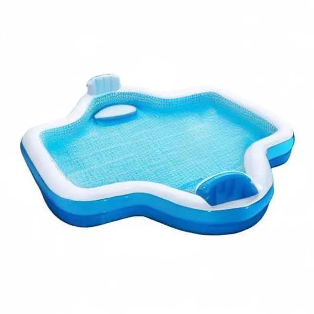 Alt view image 6 of 6 - Members Mark Elegant Family Pool 10 Feet Long 2 Inflatable Seats with Backrests - 1 Pack