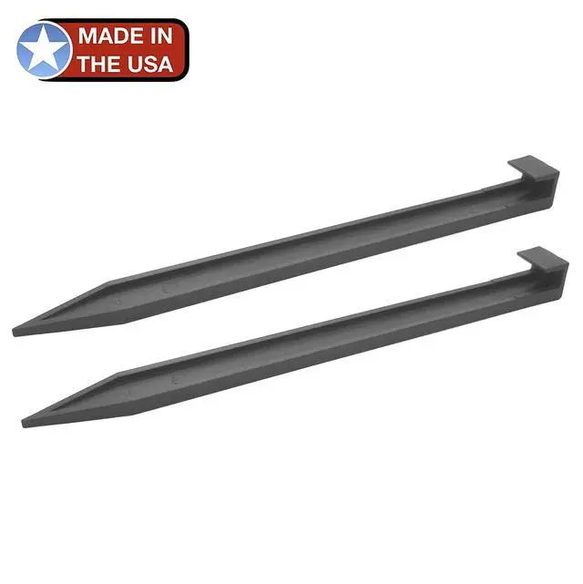 Alt view image 2 of 6 - USA Made (150-Pack) Nylon Landscape Edging Anchoring Plastic Ground Stakes, 10-Inch Length - (Fits Most Brands EasyFlex Dimex Proflex) (150)