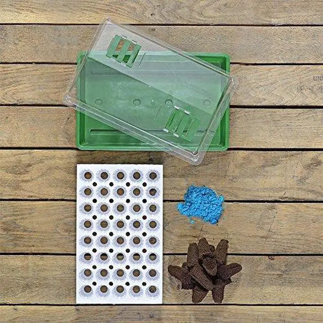 Alt view image 2 of 2 - Bio Dome Seed Starter Kit with 40 Jumbo Cell Planting Block, Base Tray, Humidity Dome & 40 Bio Sponges