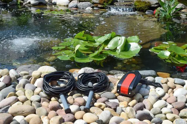 Alt view image 2 of 5 - EasyPro CAS2 | Dual Outlet Compact Aeration Kit for Water Gardens & Koi Ponds up to 2000 Gallons & 4 Deep | Single Stone Diffuser Head | Extremely Quiet Operation | Two Year (on compressor)