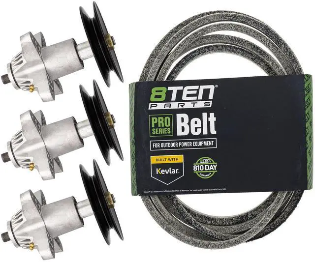 Main image of Deck Spindle Belt Kit Combo Set for Cub Cadet RZT-54 MTD ZT54 ZTL8000 Columbia Sears 918-04608A 954-04138A