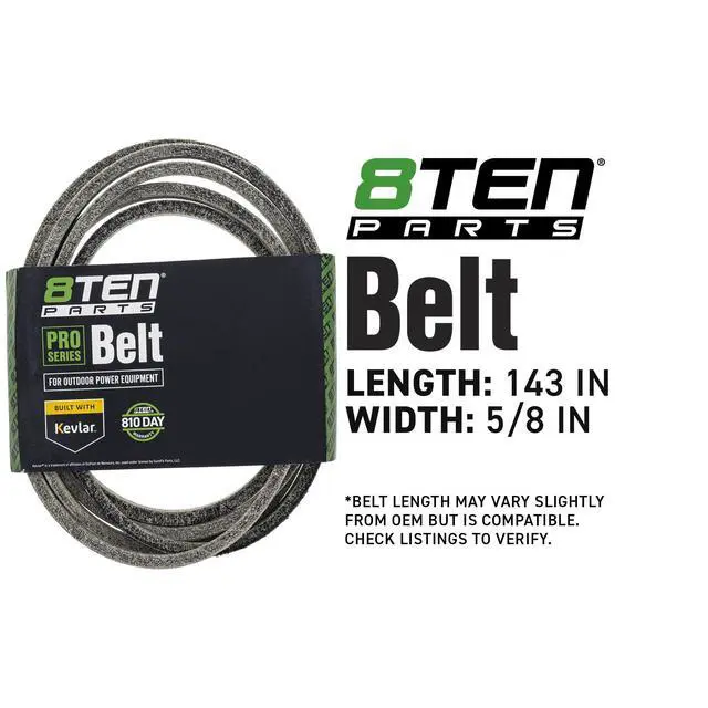 Alt view image 3 of 6 - Deck Spindle Belt Kit Combo Set for Cub Cadet RZT-54 MTD ZT54 ZTL8000 Columbia Sears 918-04608A 954-04138A