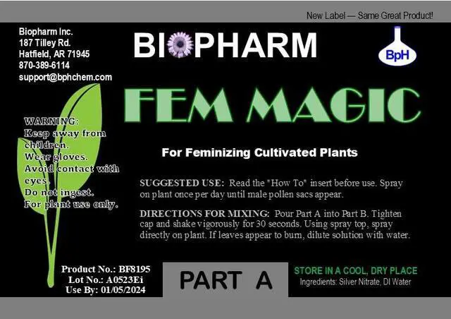 Alt view image 3 of 4 - Fem Magic Seed Feminizer Spray for Medical Plant Cross Breeding, Feminization Spray, One Plant Use