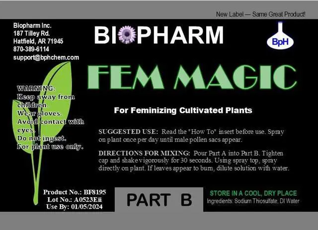 Alt view image 4 of 4 - Fem Magic Seed Feminizer Spray for Medical Plant Cross Breeding, Feminization Spray, One Plant Use