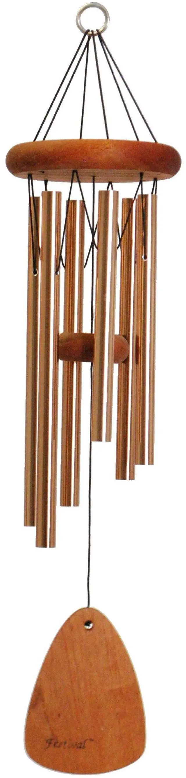 Main image of 24-inch Redwood Wind Chime in Bronze by Wind River for Patio, Backyard, Garden, and Outdoor décor. Made in the USA