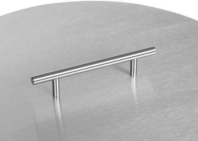 Alt view image 4 of 6 - Celestial Fire Pit Cover for 13 Round Burner Pan (16" Actual Size), Stainless Steel, Wrapped Edge
