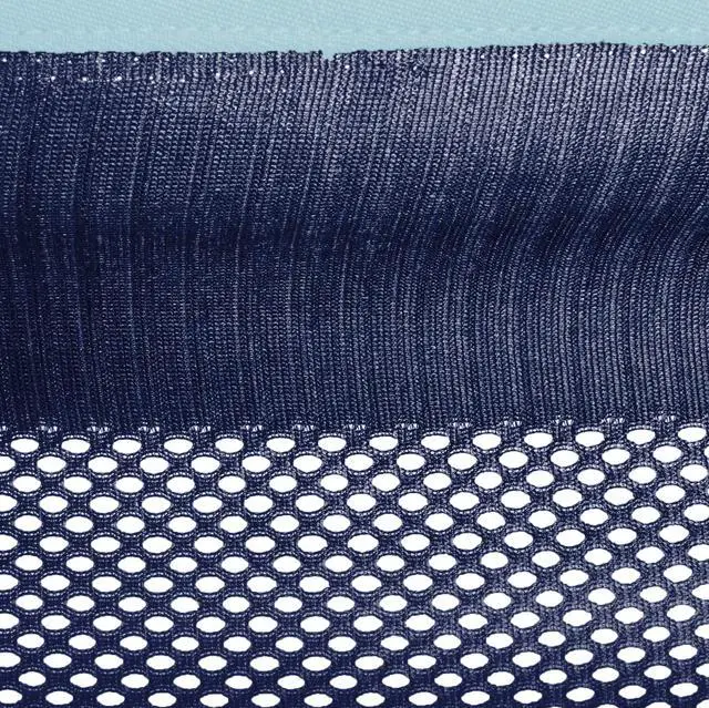 Alt view image 3 of 5 - C9MESH-42 Hammock with Stand, Navy and Turquoise