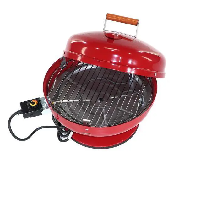 Alt view image 3 of 4 - Americana Lock 'N Go Electric Grill, Red