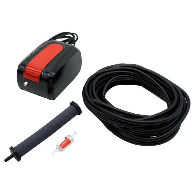 Alt view image 4 of 6 - EasyPro CAS1 Single Outlet Compact Aeration Kit for Water Gardens & Koi Ponds up to 1000 Gallons & 4 Deep | Single Stone Diffuser Head | Extremely Quiet Operation | Two Year (on compressor)