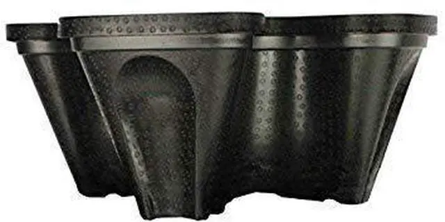 Main image of Large 64 Quart Stackable Planter 5-Pack - Grow More in Less Space - Plant Pots and Stack - DIY Vertical Gardening System - for Growing Veggies, Herbs, Garden Greens, Starwberries (Black)