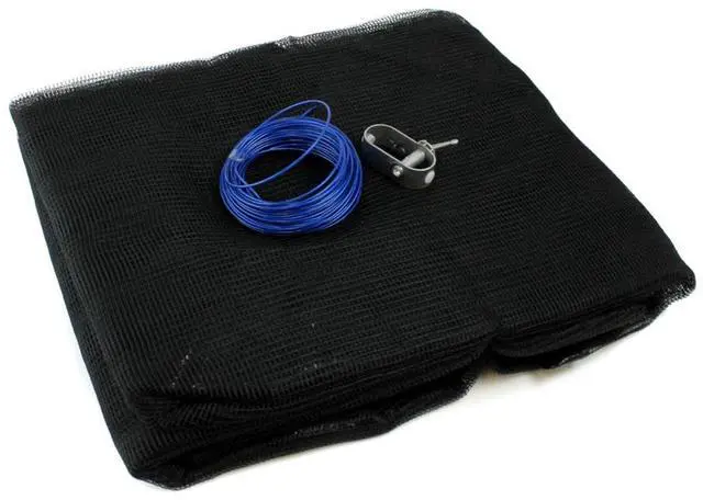 Main image of HYDROTOOLS Leaf Net Heavy Duty Winter Leaf Net Pool Cover For Above Ground Swimming Pools | For 28 FT Round Pools | 31 FT Netting Size | Black | Winch & Cable Included | CO928