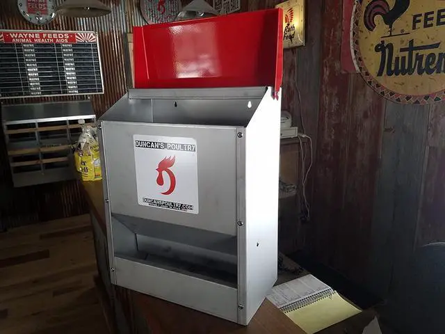 Alt view image 2 of 6 - Duncans Poultry 30 LB Space Saver Wall Feeder