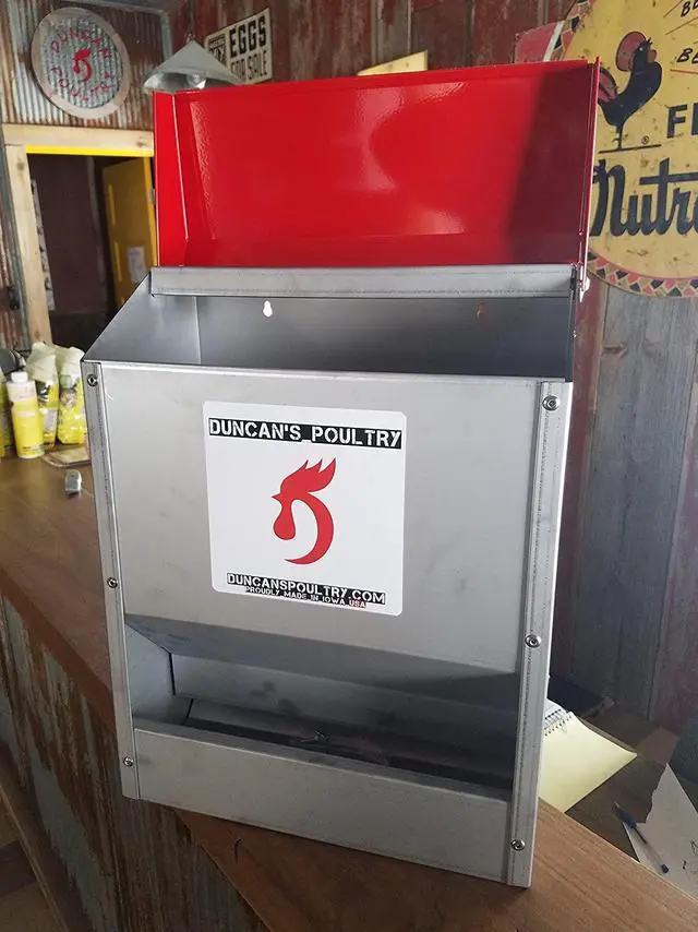Alt view image 5 of 6 - Duncans Poultry 30 LB Space Saver Wall Feeder