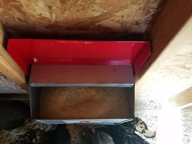 Alt view image 6 of 6 - Duncans Poultry 30 LB Space Saver Wall Feeder