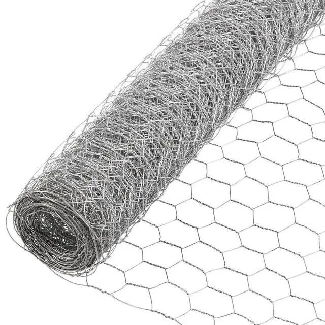 Alt view image 2 of 5 - 1 Inch Twisted Mesh Wire Fence 18 Inches by 150 Feet 20 Gauge Galvanized Steel for Poultry Netting | Chicken Coops | Garden Protection and Small Animal Enclosures