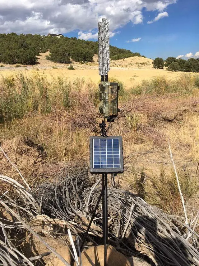Alt view image 2 of 4 - Solar Charger Kit with Mount- 1500mAH / 7.4- DC-12V- Trail Camera Solar Panel - for 3G or 4G Game Cameras and Other Outdoor Equipment