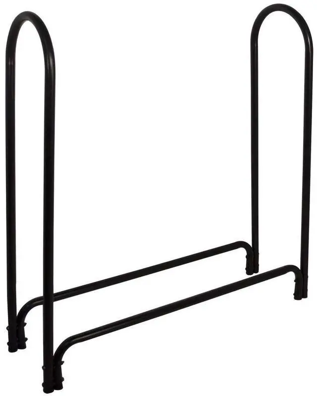 Main image of 15203 Deluxe Outdoor Log Rack, Black, 4-Feet, Log Rack Only