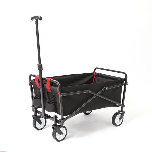Alt view image 5 of 6 - Collapsible Folding Beach Outdoor Utility Wagon (Black)