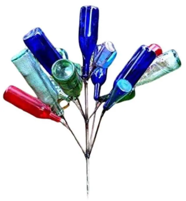 Main image of USA Classic Bottletree Bush Bottle Tree Southern Wine - MINI Classic Holds 16 Bottles. Heavy Duty Solid Steel and Made in USA