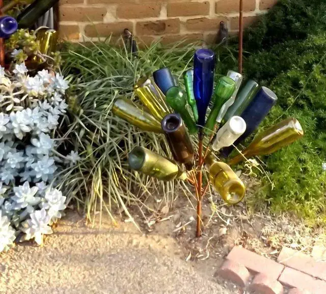 Alt view image 4 of 6 - USA Classic Bottletree Bush Bottle Tree Southern Wine - MINI Classic Holds 16 Bottles. Heavy Duty Solid Steel and Made in USA
