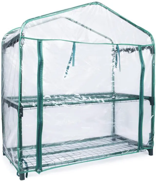 Main image of GreenThumb Greenhouse With Vinyl Cover, Perfect For Classroom, Home, and Herb Gardens- Indoor/Outdoor Gardening