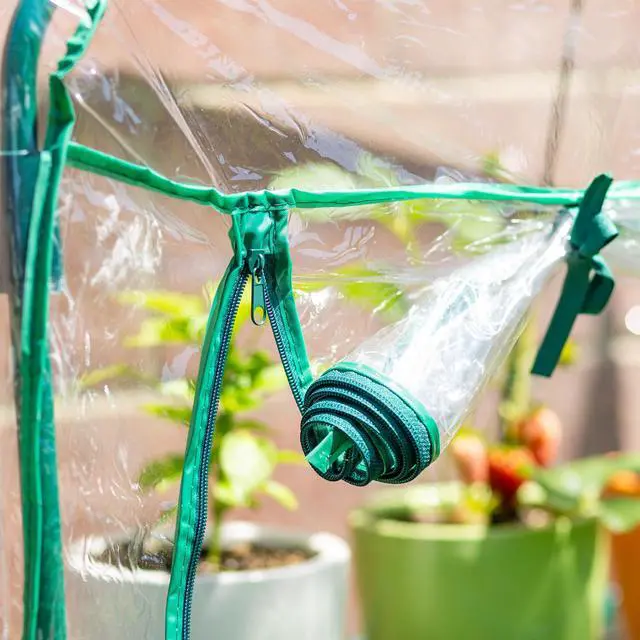 Alt view image 5 of 6 - GreenThumb Greenhouse With Vinyl Cover, Perfect For Classroom, Home, and Herb Gardens- Indoor/Outdoor Gardening