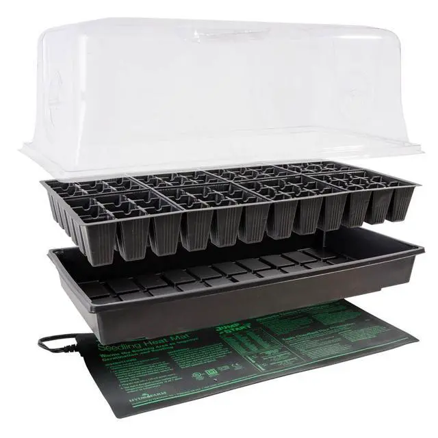 Alt view image 3 of 5 - HYDROFARM Germination Hot House with Heat Mat Hydroponic Flower Grow (2-Pack)