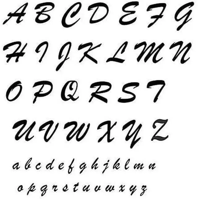 Alt view image 2 of 6 - Cursive Script House Number - Spelled Out Script Word Acrylic Plastic House Number For Your Address # J0337