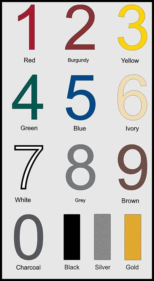 Alt view image 3 of 6 - Cursive Script House Number - Spelled Out Script Word Acrylic Plastic House Number For Your Address # J0337