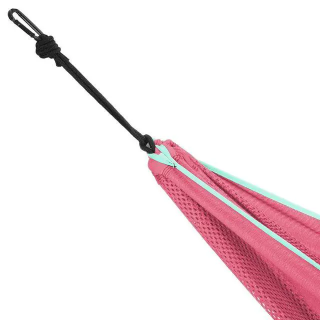 Alt view image 4 of 5 - C9MESH-45 Hammock with Stand, Rose and Celeste