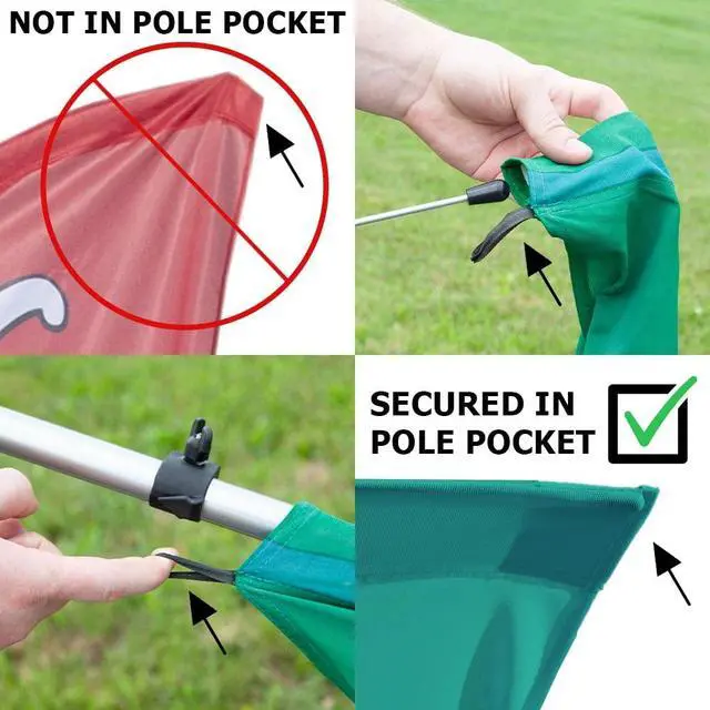 Alt view image 6 of 6 - Open House Feather Flag Kits - 13.5ft Swooper Flags with Basic Pole Set, Ground Spike, Premium Bag