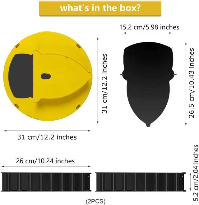 Alt view image 6 of 6 - Mice Mouse Trap Bucket Flip Lid,Mouse Trap Bucket Indoor Outdoor,Humane Mouse Trap,Mouse Trap Bucket Lid Auto Reset | 5 Gallon Bucket Compatible | Mouse Trap Bucket Lid (2 Pack)