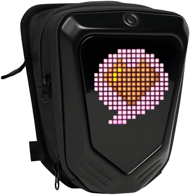 Main image of SCT-4 Motorcycle LED Display Bonnet Bag, Bluetooth Control 16×16 Pixel Hard Shell Crossbody Sling Bag, 2L Capacity Motorcycle Riding Storage Bag