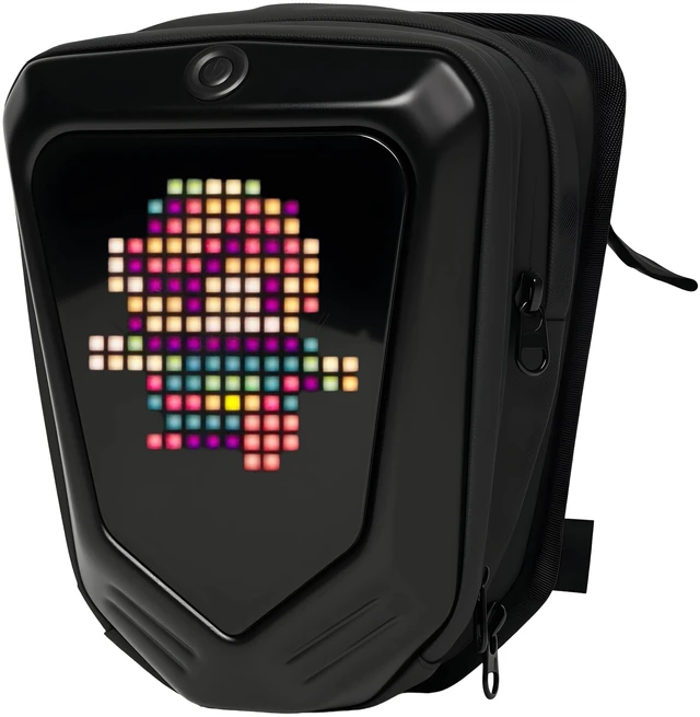 Alt view image 4 of 7 - SCT-4 Motorcycle LED Display Bonnet Bag, Bluetooth Control 16×16 Pixel Hard Shell Crossbody Sling Bag, 2L Capacity Motorcycle Riding Storage Bag