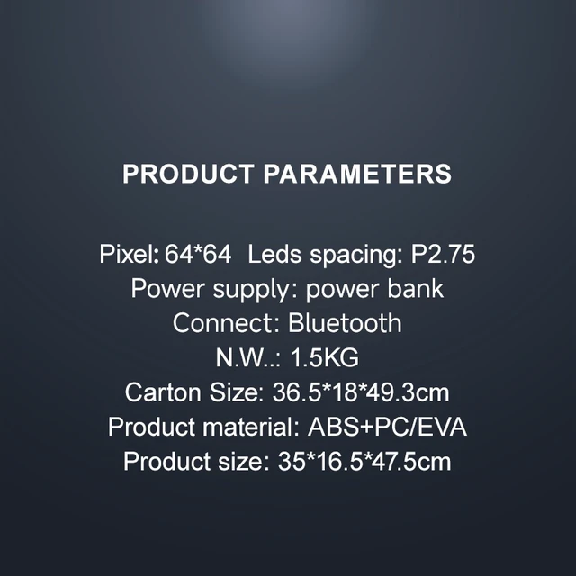 Alt view image 4 of 5 - T14 LED Backpack 12L Capacity Bluetooth Control Smart Display Backpack For Motorcycle Riding
