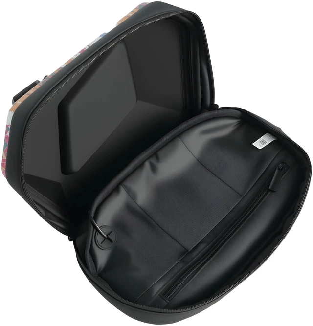 Alt view image 4 of 5 - S1-2 LED Motorcycle Hard Shell Satchel, P2 48×48 Pixel LED Screen, Bluetooth APP Custom Display, 4L Riding Chest Bag, Powered by Mobile Power Bank