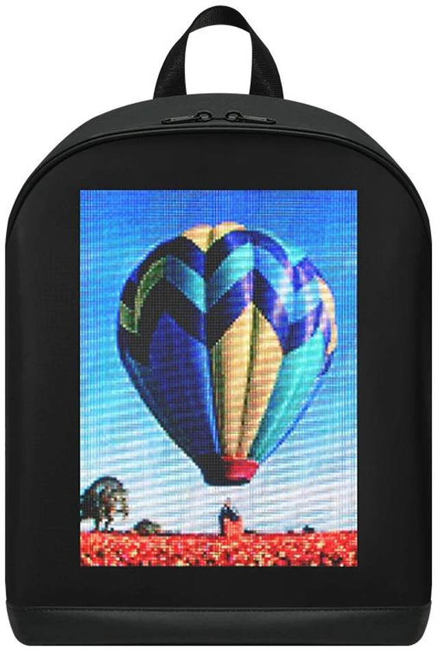Alt view image 6 of 6 - LED Smart Backpack, 64×64 P3.75 Pixel Screen, Bluetooth & 4G Programmable Display Backpack, Oxford Nylon Leather Film 16L Capacity Backpack, Powered by Power Bank
