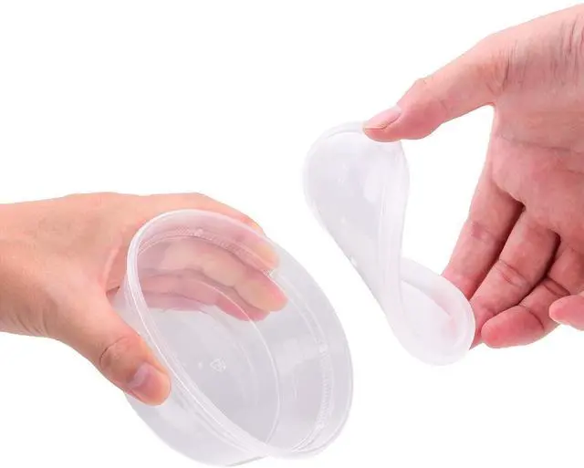 Alt view image 3 of 5 - [8oz-40 Sets Plastic Containers with Airtight Lids, Food Storage Containers, Deli, Slime, Soup, Meal Prep Containers | BPA Free | Stackable | Leakproof | Microwave/Dishwasher/Freezer Safe