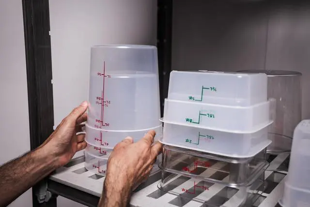 Alt view image 5 of 5 - Food Storage Containers with Lids (BPA-Free) - 4 Quart - Food Grade Buckets with Lids (2 Pack) - For Dough Proofing and Brining (Translucent)