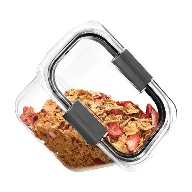 Alt view image 4 of 7 - Brilliance 12-Cup Airtight Food Storage Container, Perfect for Pantry Staples, Clear/Grey