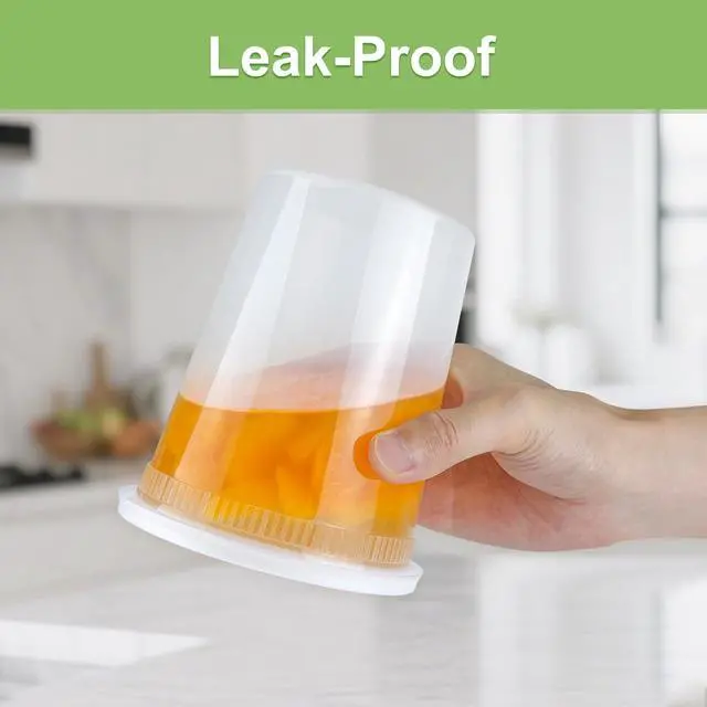 Alt view image 3 of 7 - 40 Sets (80-Piece) Deli Containers with Lids 32 oz, Leak-Proof & BPA Free Airtight Takeout Plastic Food Storage Containers for Soup, Freezer/Microwave/Dishwasher Safe