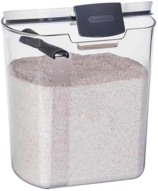 Main image of Flour Storage Container, 4-Quart Capacity, Includes Leveling Bar for Mess-Free Measuring