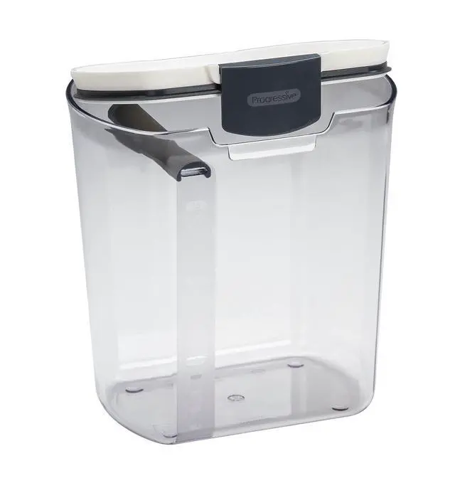 Alt view image 2 of 7 - Flour Storage Container, 4-Quart Capacity, Includes Leveling Bar for Mess-Free Measuring